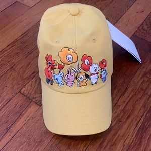 BTS BT21 Flower ball cap with adjustable strap